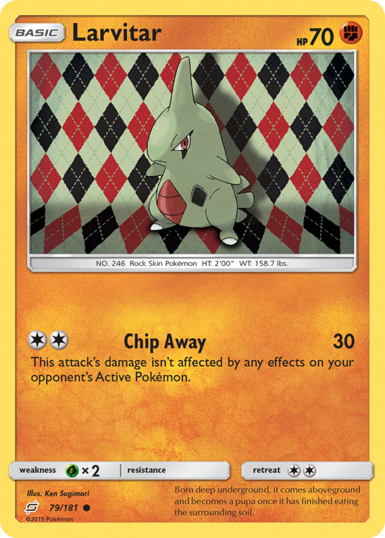 Larvitar 79/181 Sun & Moon Team Up