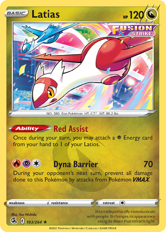 Latias 193/264 Sword & Shield Fusion Strike