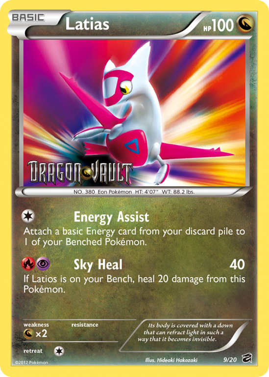 Latias 9/20 Black & White Dragon Vault