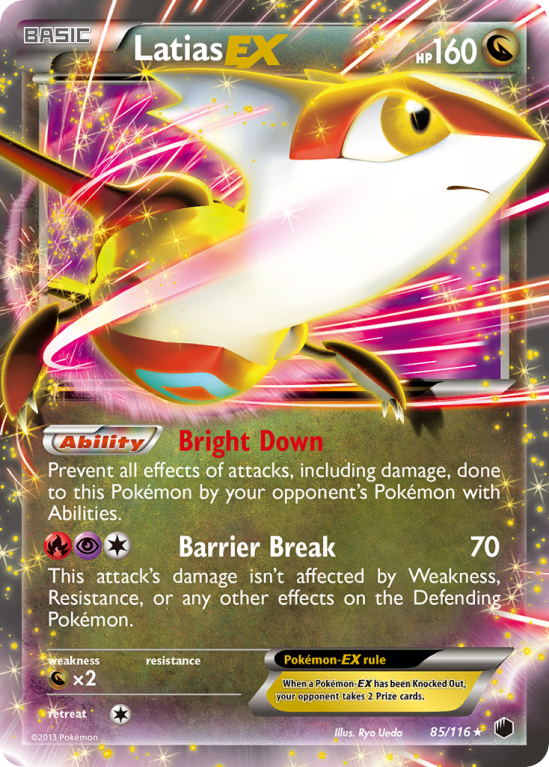 Latias-EX 85/116 Black & White Plasma Freeze