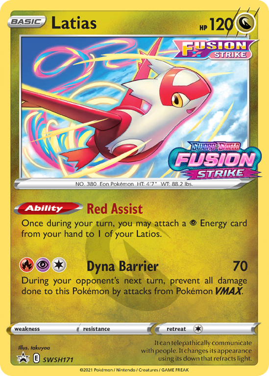 Latias SWSH171/103 Sword & Shield SWSH Black Star Promos