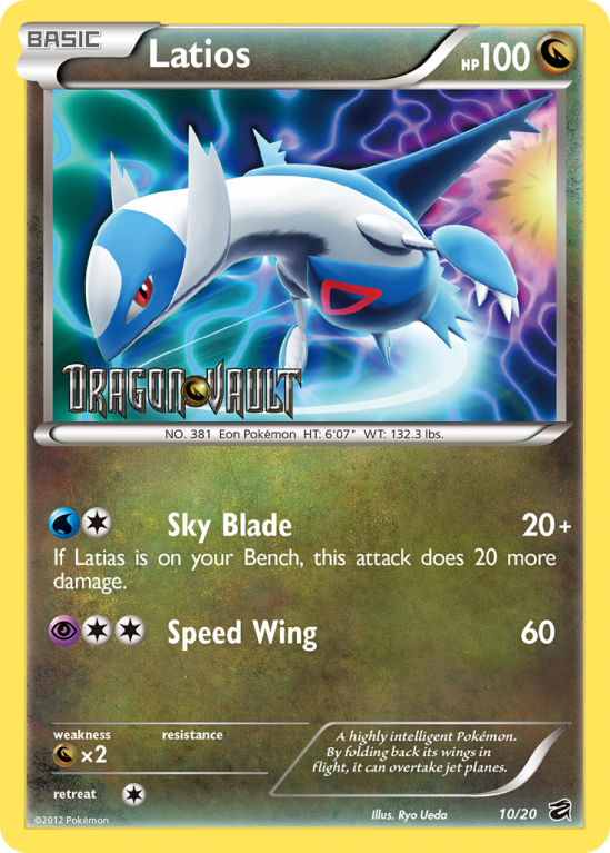 Latios 10/20 Black & White Dragon Vault