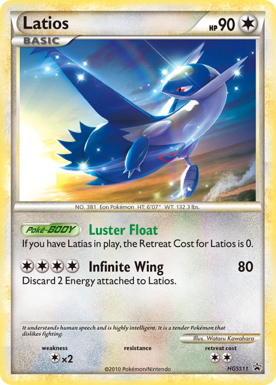 Latios HGSS11/25 HeartGold & SoulSilver HGSS Black Star Promos
