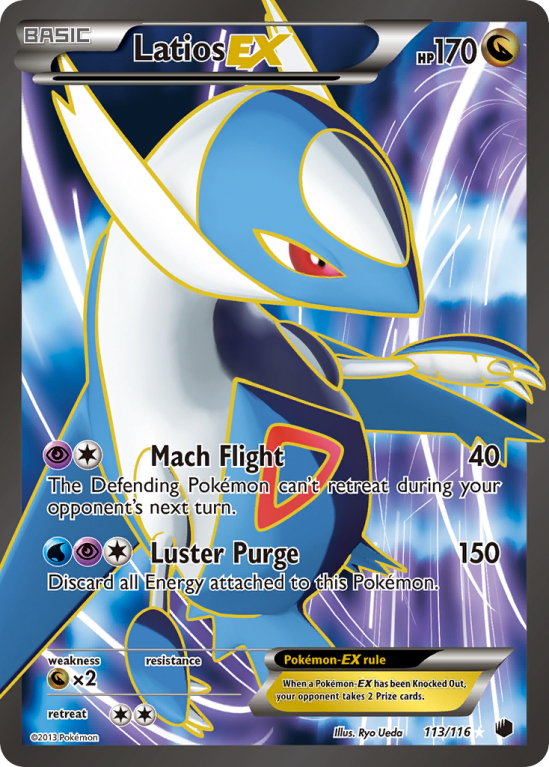 Latios-EX 113/116 Black & White Plasma Freeze