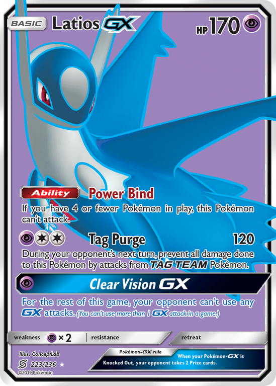Latios-GX 223/236 Sun & Moon Unified Minds