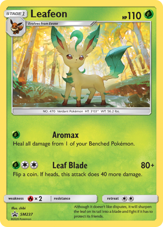 Leafeon SM237/156 Sun & Moon SM Black Star Promos
