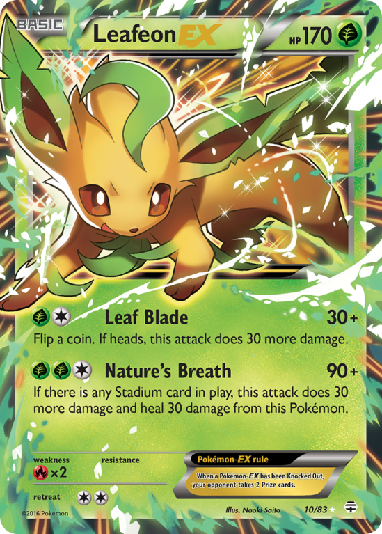 Leafeon-EX 10/115 XY Generations