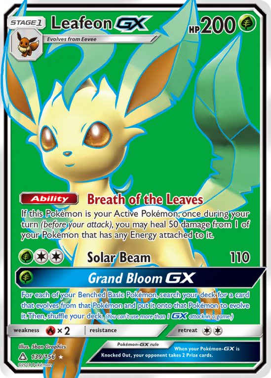 Leafeon-GX 139/156 Sun & Moon Ultra Prism