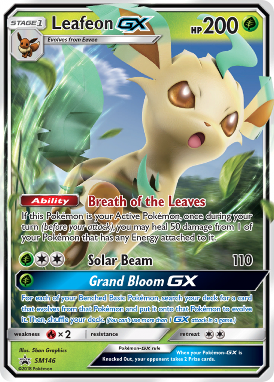 Leafeon-GX SM146/156 Sun & Moon SM Black Star Promos