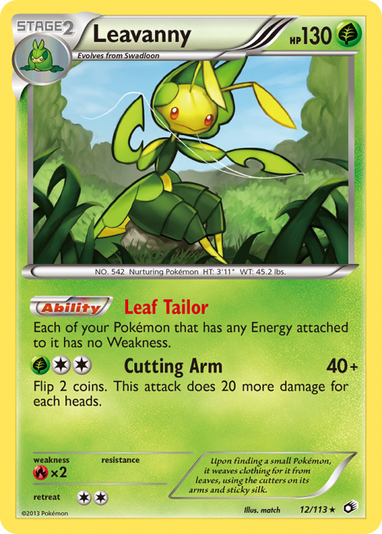 Leavanny 12/113 Black & White Legendary Treasures