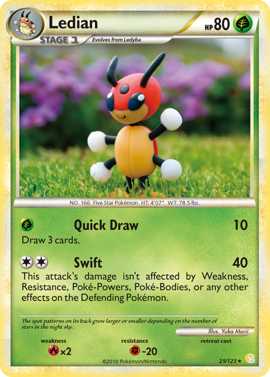 Ledian 25/123 HeartGold & SoulSilver HeartGold & SoulSilver