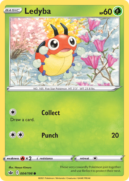 Ledyba 4/198 Sword & Shield Chilling Reign