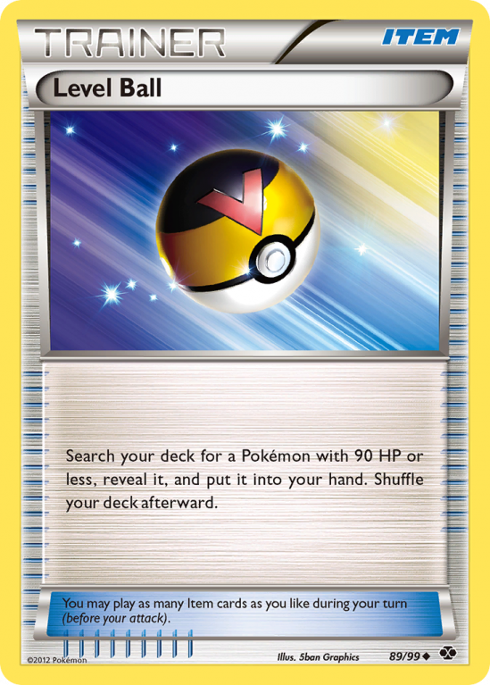 Level Ball 89/99 Black & White Next Destinies