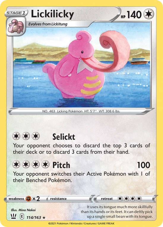 Lickilicky 114/163 Sword & Shield Battle Styles