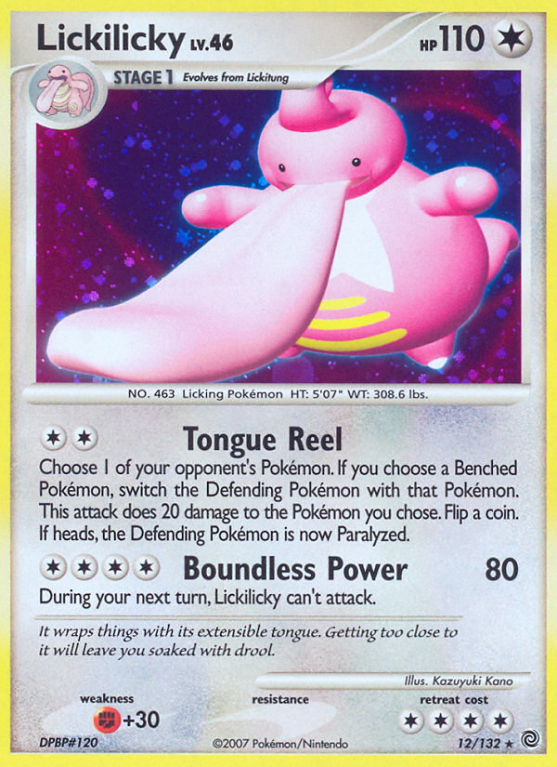 Lickilicky 12/132 Diamond & Pearl Secret Wonders