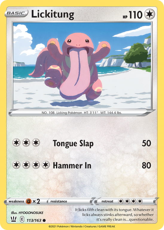 Lickitung 113/163 Sword & Shield Battle Styles
