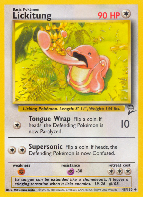 Lickitung 48/130 Base Base Set 2