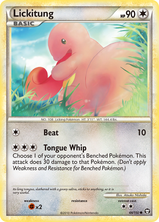 Lickitung 66/102 HeartGold & SoulSilver HS—Triumphant