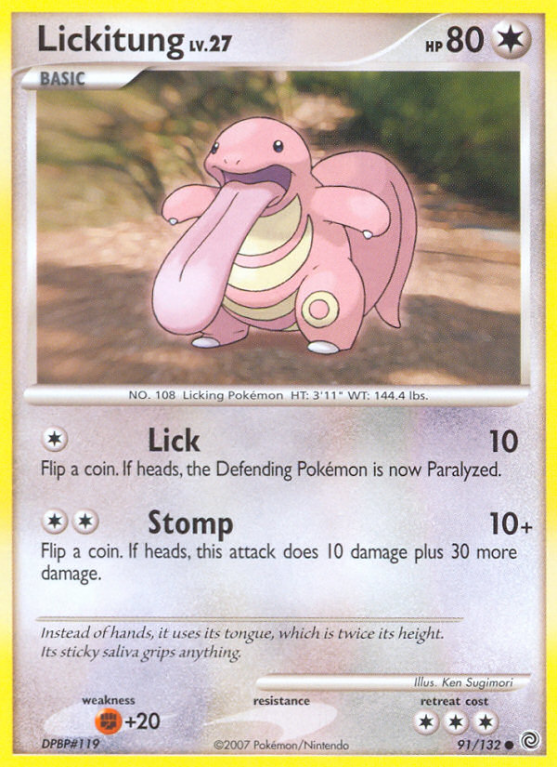 Lickitung 91/132 Diamond & Pearl Secret Wonders