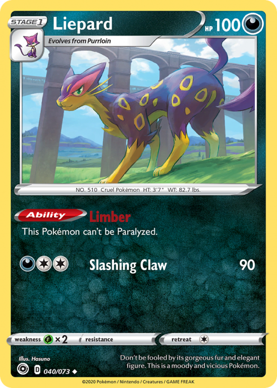 Liepard 40/73 Sword & Shield Champion's Path
