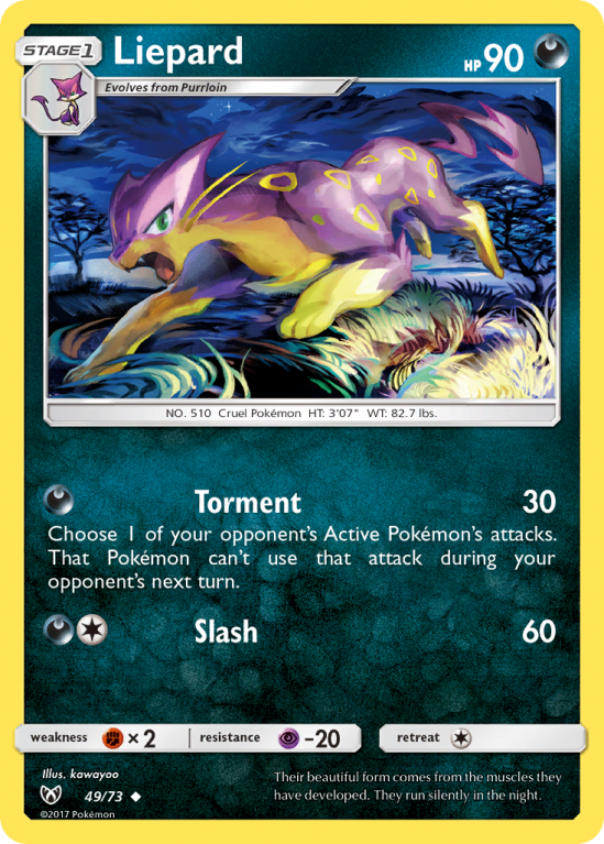 Liepard 49/73 Sun & Moon Shining Legends