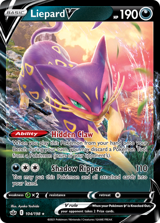 Liepard V 104/198 Sword & Shield Chilling Reign