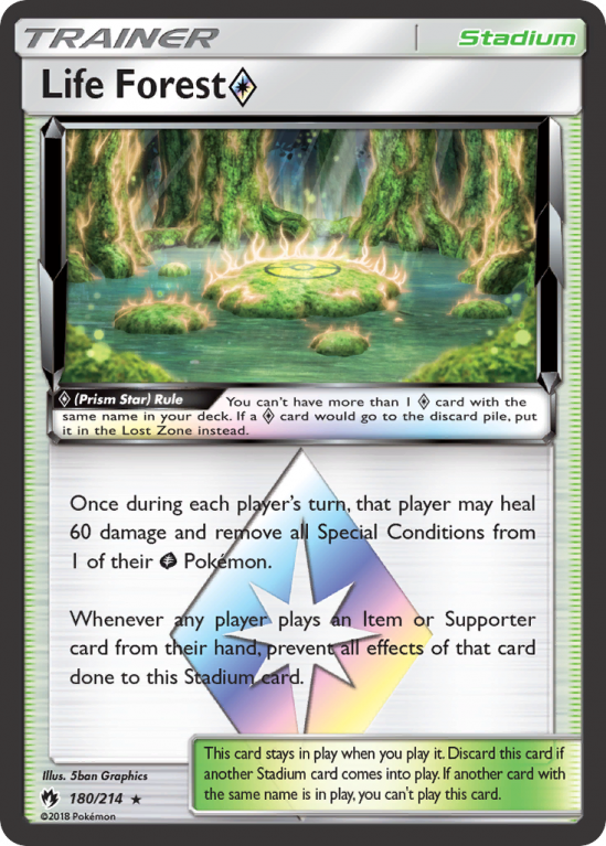 Life Forest ◇ 180/214 Sun & Moon Lost Thunder