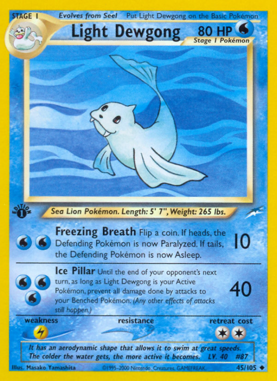 Light Dewgong 45/113 Neo Neo Destiny