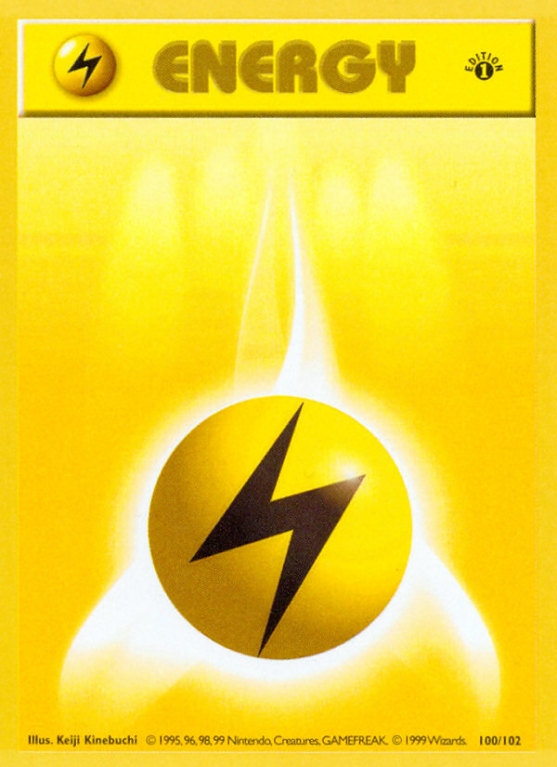 Lightning Energy 100/102 Base Base Set