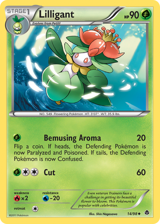 Lilligant 14/98 Black & White Emerging Powers