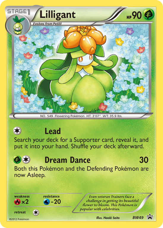 Lilligant BW49/101 Black & White BW Black Star Promos