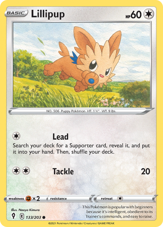 Lillipup 133/203 Sword & Shield Evolving Skies