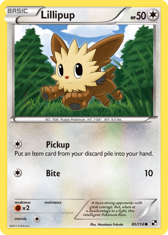 Lillipup 80/114 Black & White Black & White