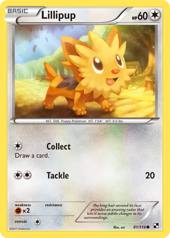 Lillipup 81/114 Black & White Black & White