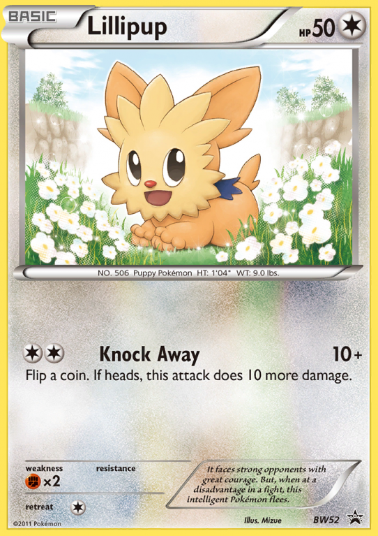 Lillipup BW52/101 Black & White BW Black Star Promos