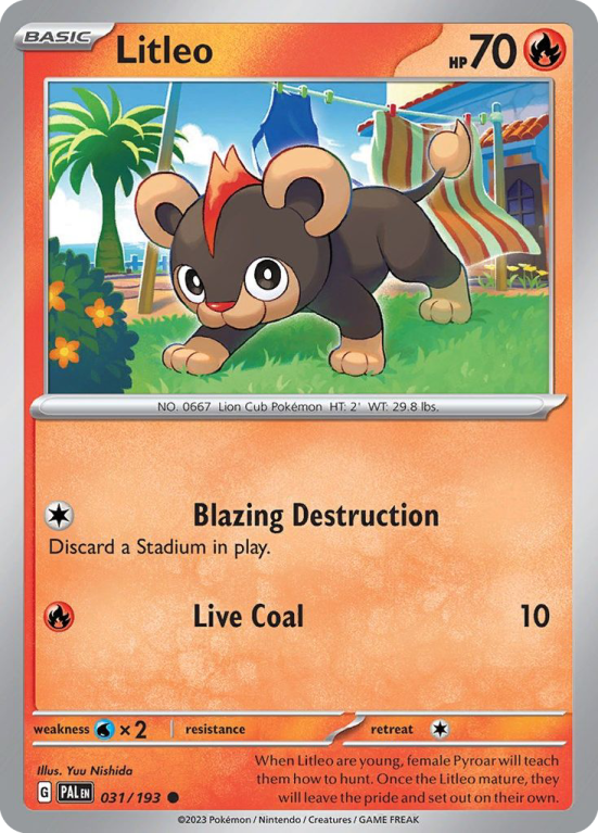 Litleo 31/193 Scarlet & Violet Paldea Evolved