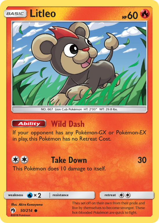 Litleo 50/214 Sun & Moon Lost Thunder