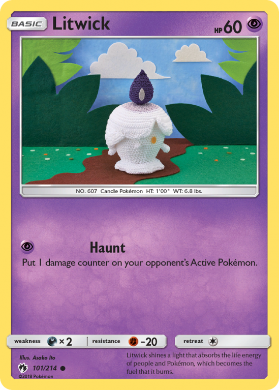 Litwick 101/214 Sun & Moon Lost Thunder