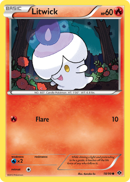 Litwick 18/99 Black & White Next Destinies