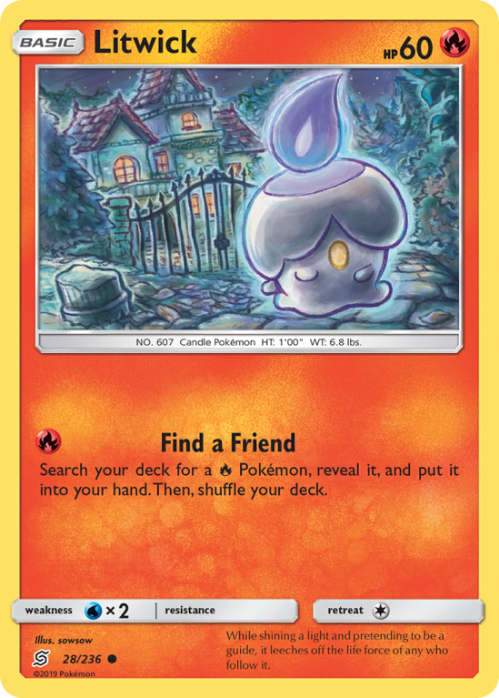 Litwick 28/236 Sun & Moon Unified Minds