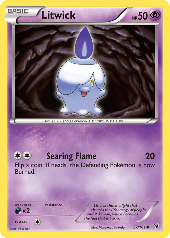 Litwick 57/101 Black & White Noble Victories