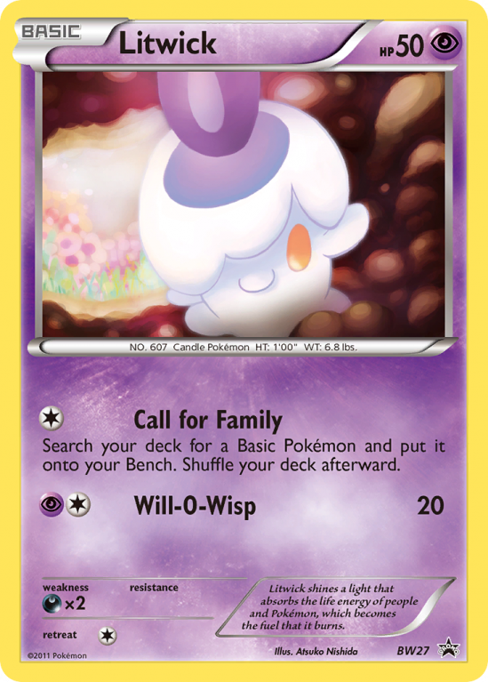 Litwick BW27/101 Black & White BW Black Star Promos