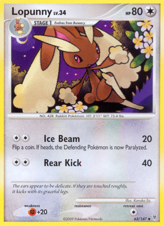 Lopunny 63/147 Platinum Supreme Victors