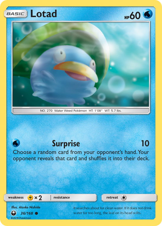 Lotad 36/168 Sun & Moon Celestial Storm