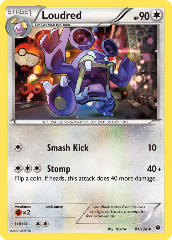 Loudred 81/124 XY Fates Collide