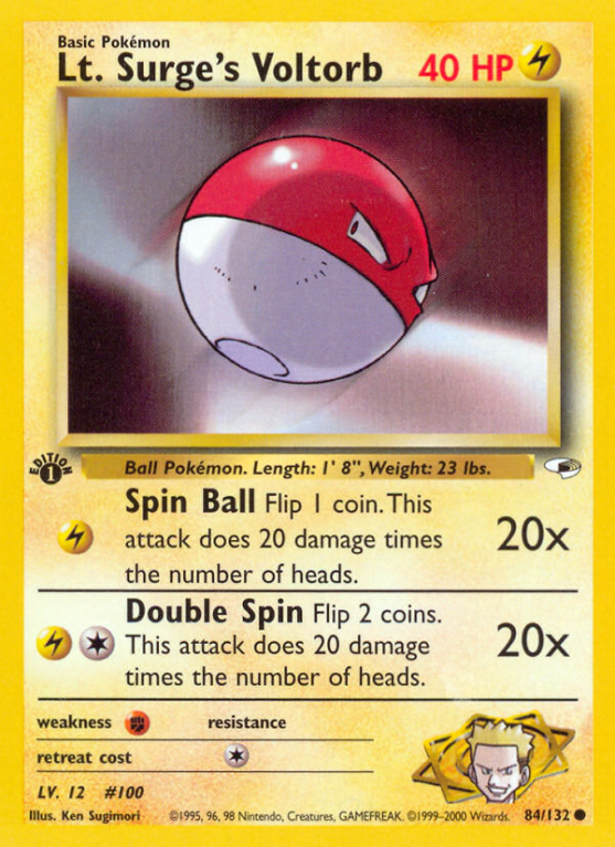 Lt. Surge's Voltorb 84/132 Gym Gym Heroes