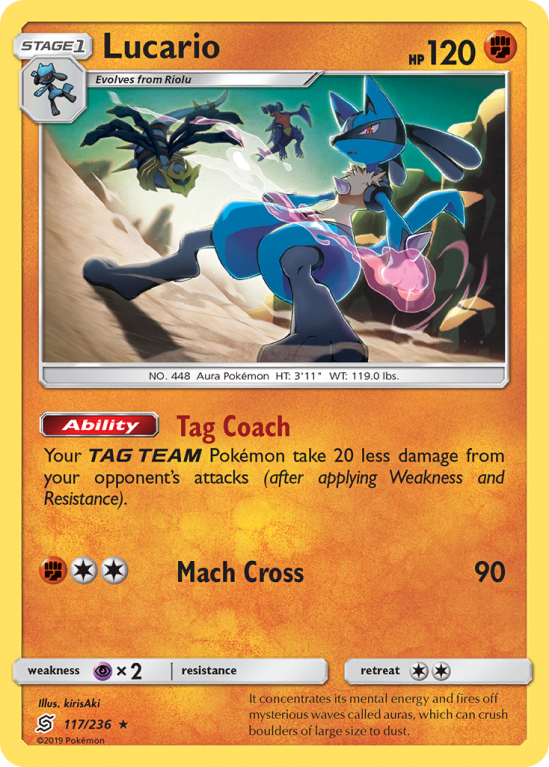 Lucario 117/236 Sun & Moon Unified Minds