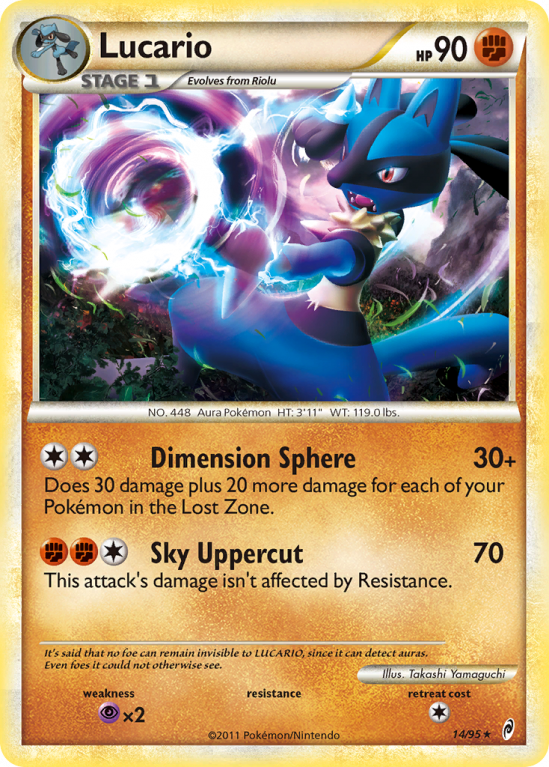 Lucario 14/106 HeartGold & SoulSilver Call of Legends