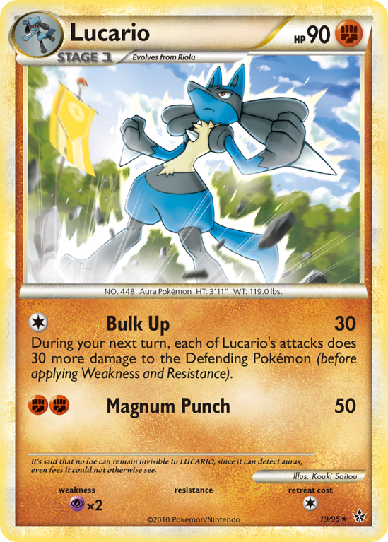 Lucario 19/95 HeartGold & SoulSilver HS—Unleashed
