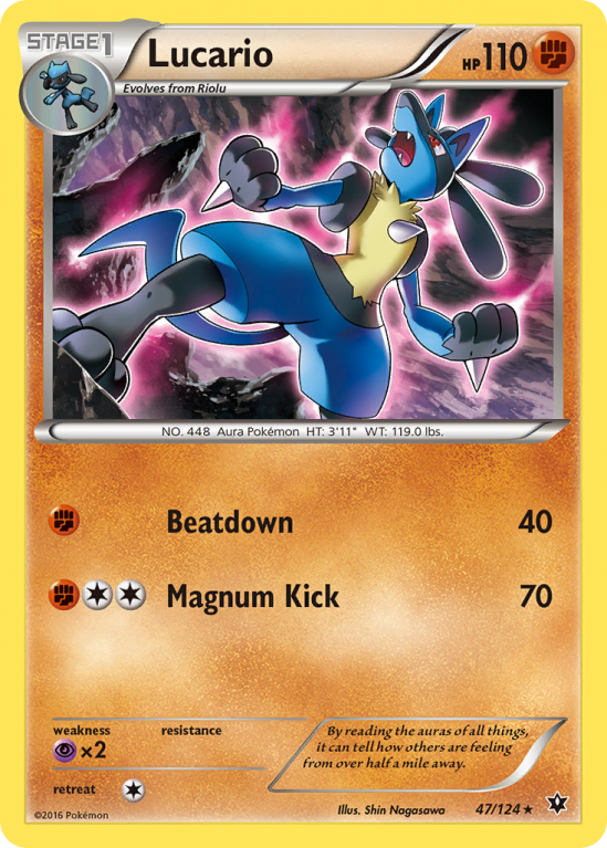 Lucario 47/124 XY Fates Collide